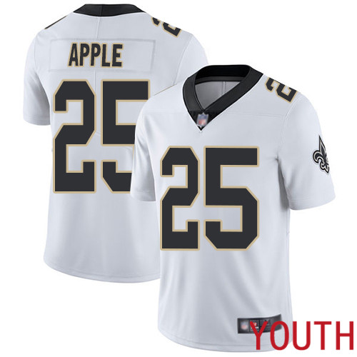 New Orleans Saints Limited White Youth Eli Apple Road Jersey NFL Football #25 Vapor Untouchable Jersey->youth nfl jersey->Youth Jersey